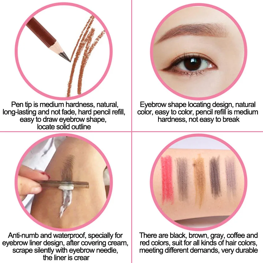 Eyebrow Tattoo Pencil for Precise Shaping - Image 2