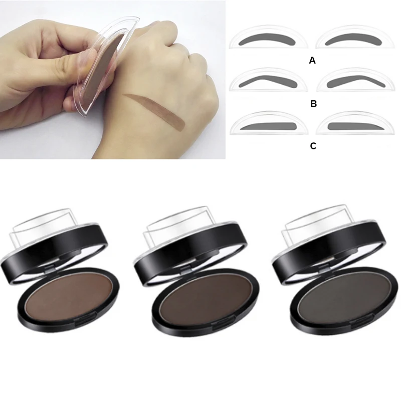 Eyebrow Powder Stamp & Stencil Kit