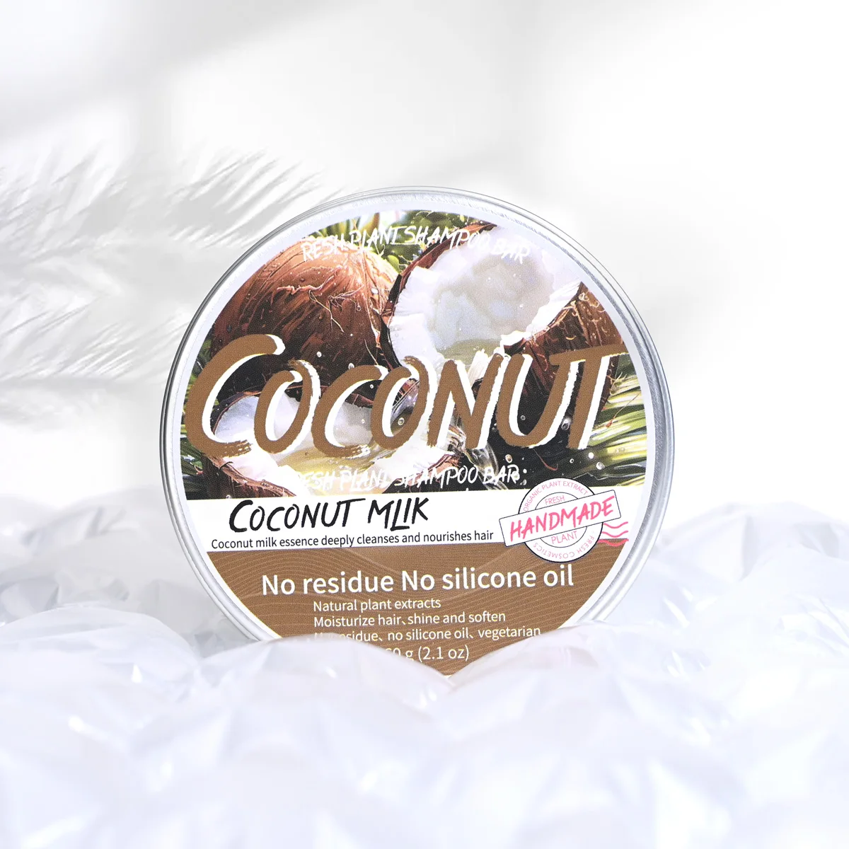 Coconut & Olive Oil Shampoo Bar - Image 2