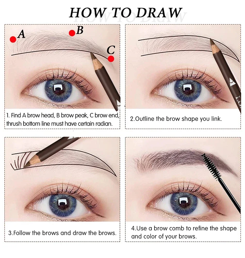 Waterproof Eyebrow Pencil Set - Image 5