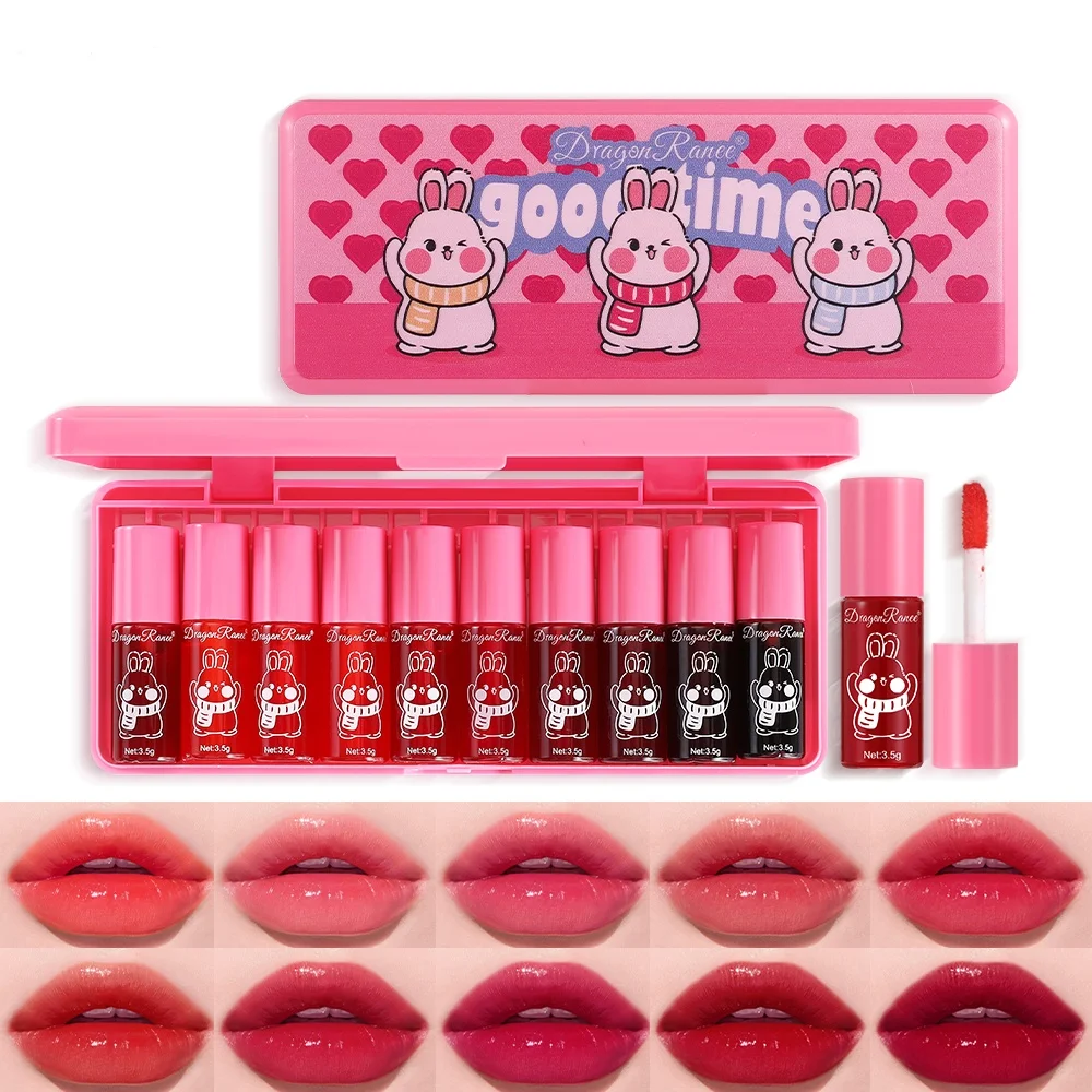 10-Piece Mirror Lip Gloss Set